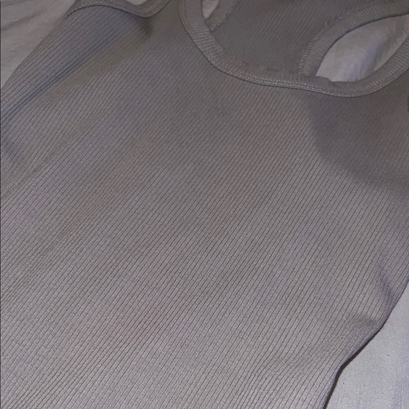 Forever 21 Light Gray Ribbed Racerback Tank - Picture 4 of 5